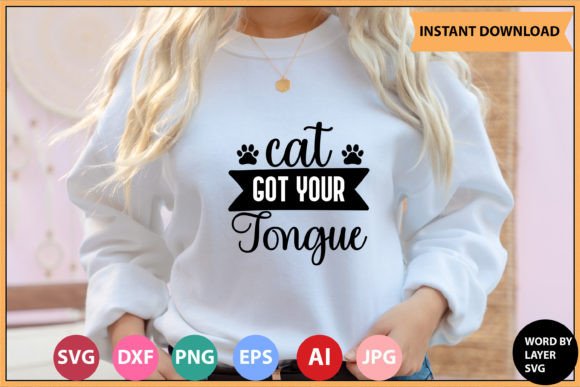 Cat Got Your Tongue SVG RETRO BUNDLE