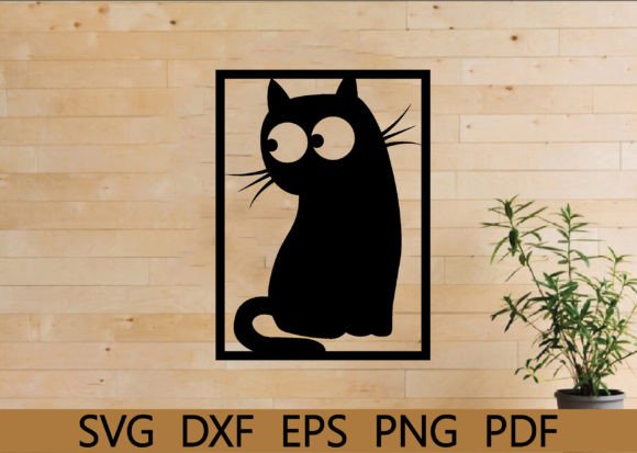 Cat Metal Wall Art, Cat Hanging Wall Art