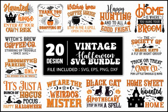 Halloween Sign SVG Bundle