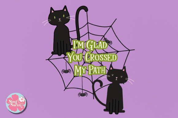I m Glad You Crossed My Path Black Cat