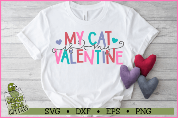 My Cat is My Valentine SVG File